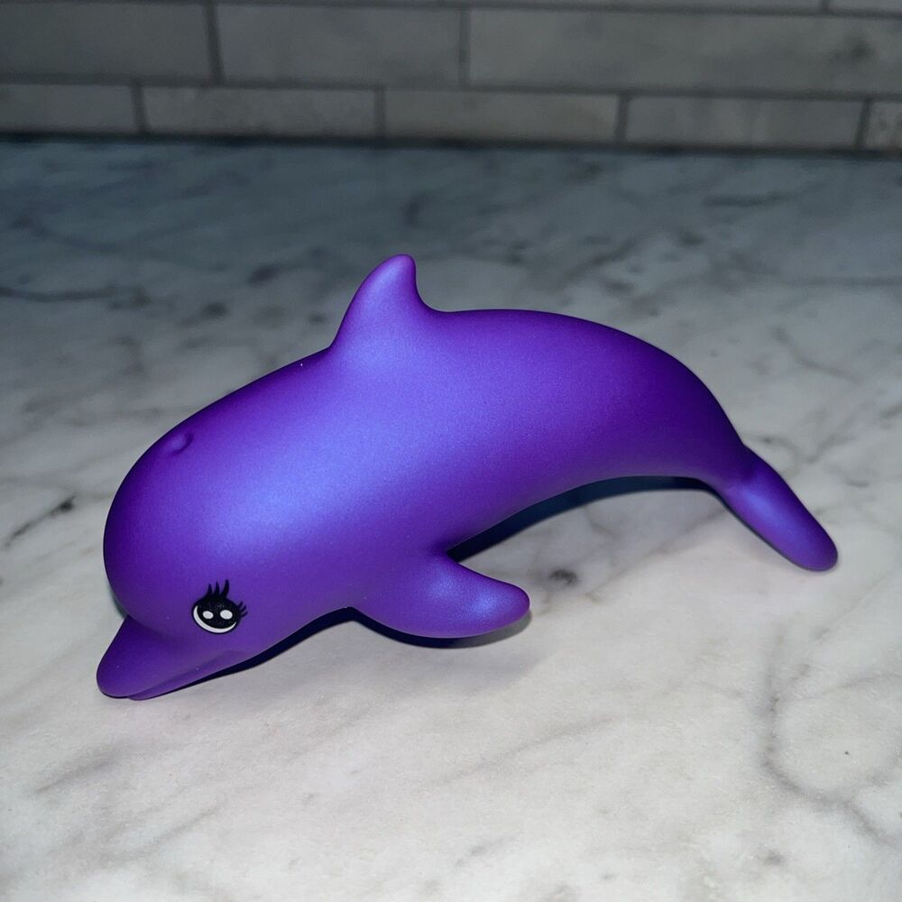 Beach Barbie Purple Baby Dolphin Squirt Toy Mattel 2016 Replacement 5"